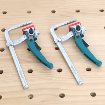 Allcome 2pcs clip coulissant en aluminium pour système de table MFT 160mm