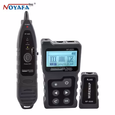 NF-8209 con pantalla LCD para diagnóstico de red