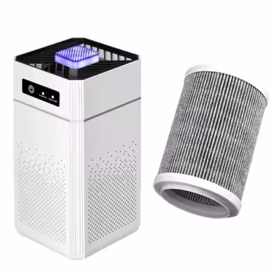 Smart air purifier with negative ions H12 HEPA filter for desktop