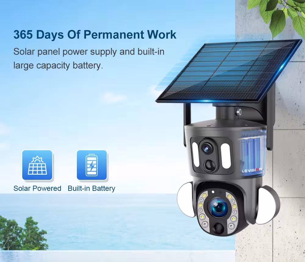 solar-powered PTZ camera