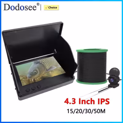 Dodosee kamera wędkarska 1080P ekran 4.3 cala z noktowizorem IR