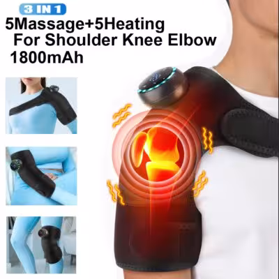 Masseur d'épaule électrique avec chaleur et vibration 3 en 1