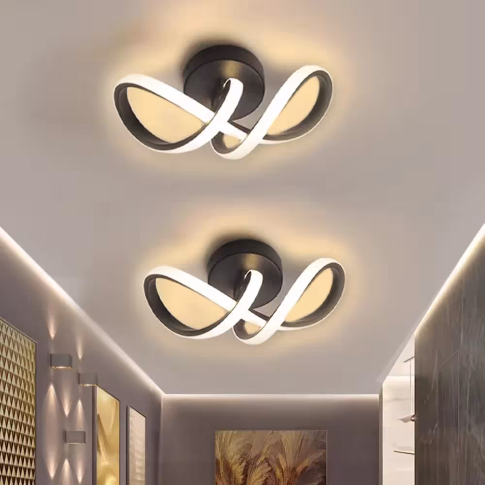 LED lubų šviestuvai modernus žibintas trijų spalvų minimalistinis miegamajam