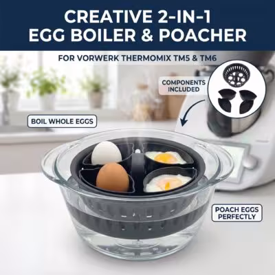 Egg cooker 2 in 1 Thermomix TM5 TM6 accessories
