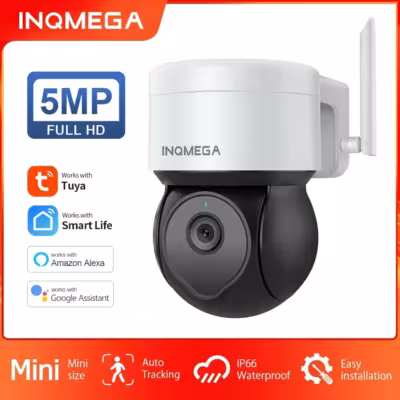 Telecamera PTZ intelligente INQMEGA 5MP con rilevamento umano e visione notturna