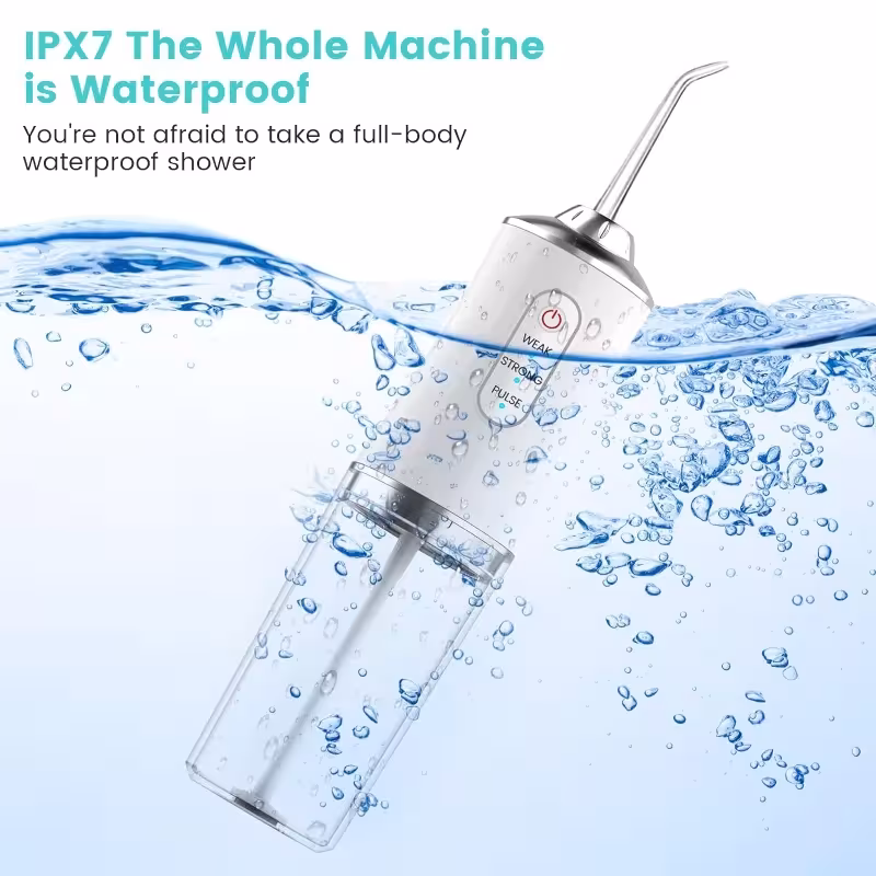 Professional portable wireless dental water flosser with 3 modes USB charging