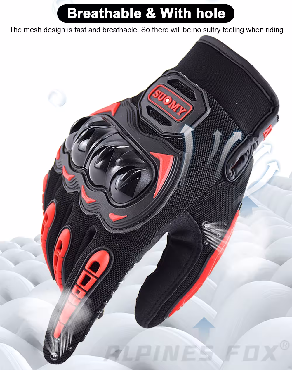 guanti da moto touch screen