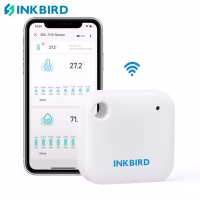 INKBIRD IBS-TH3 WiFi Digital Thermometer Hygrometer Temperture Sensor de humedad