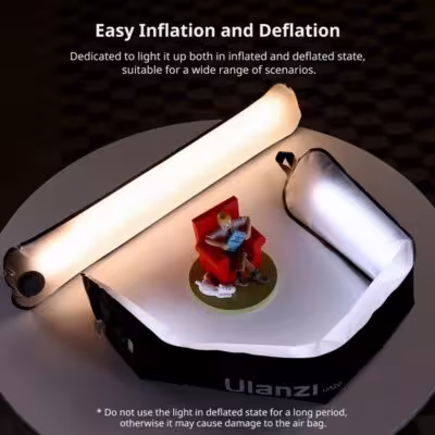Ulanzi UA20 20W Portable Air Tube Light Foldable Dual Color for Broadcasting