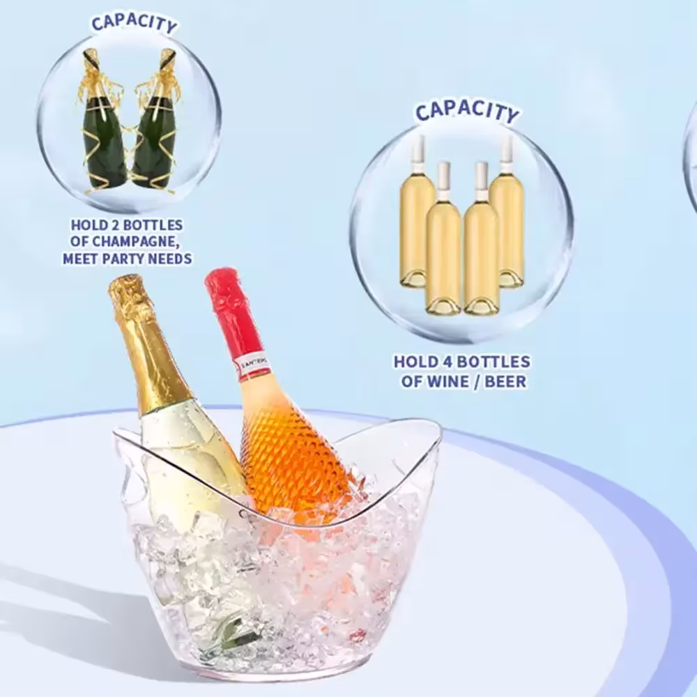 transparent ice freezer bucket