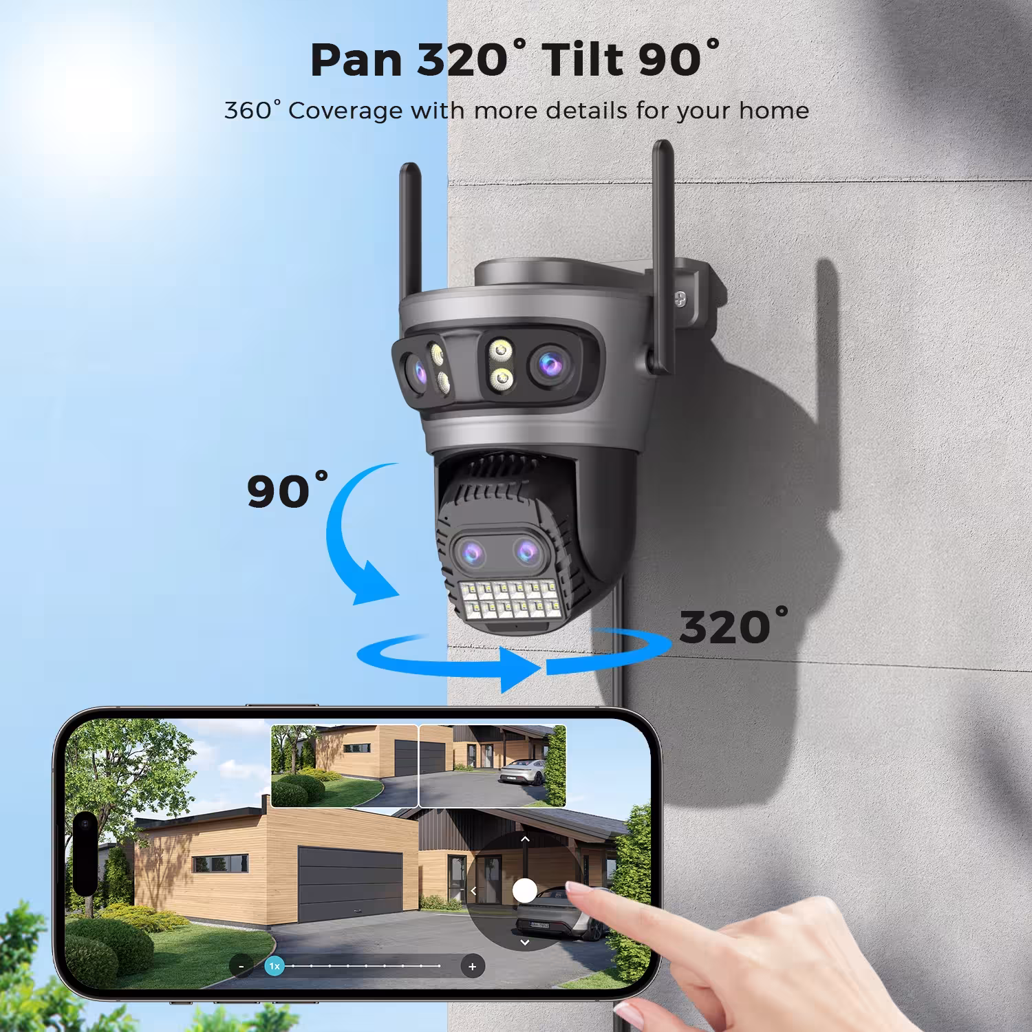 8K WiFi stebėjimo kamera