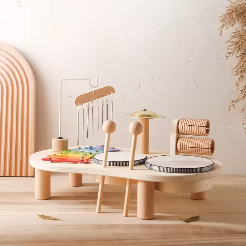 Juguetes musicales de madera para niños