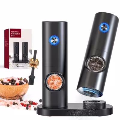 Pilule automatique électrique et laminoir de sel LED lumière réglable friction