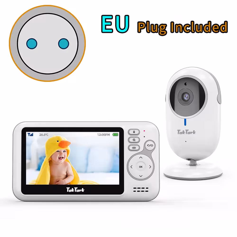 4.3 Cole Video Monitor bebé con zoom digital y visión nocturna Cámara
