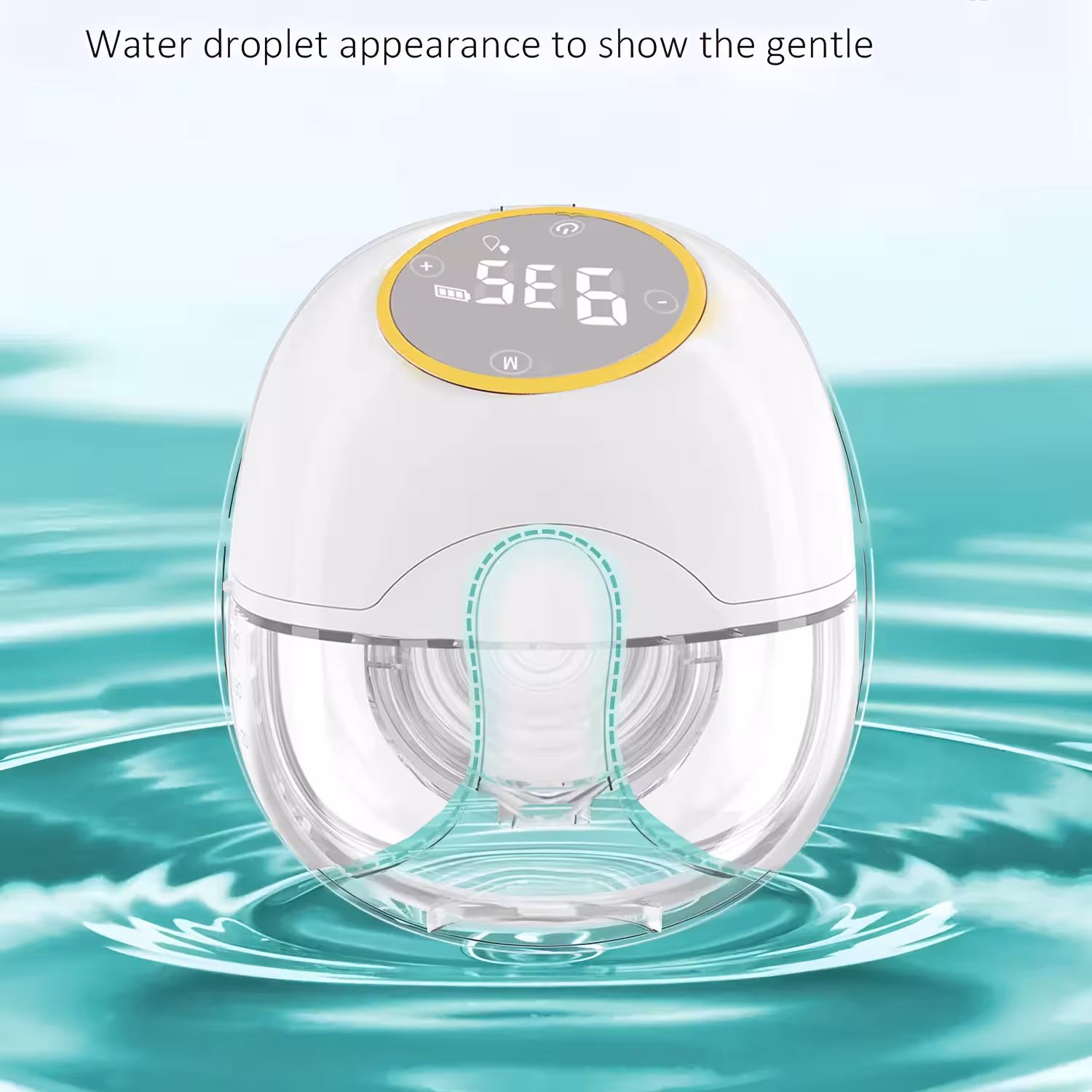 Smart electric breast pump with LCD screen 3 modes milk collector