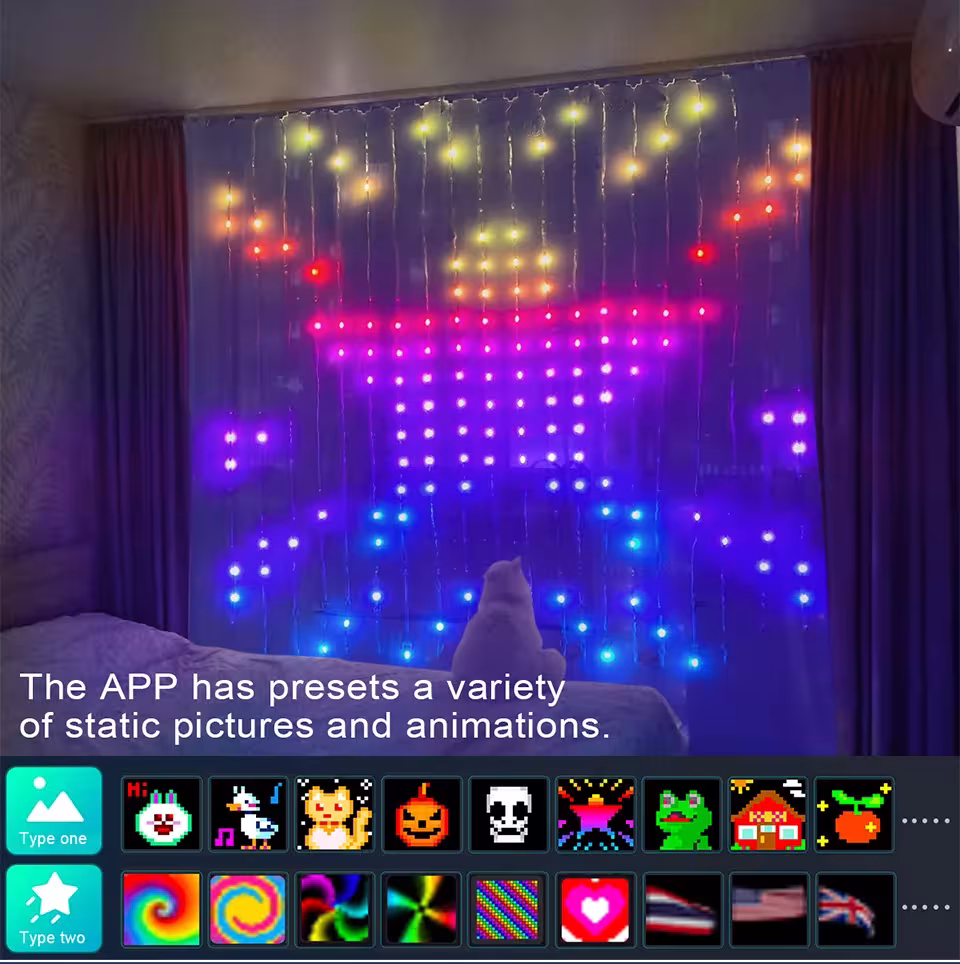 400 LED RGB curtain lights
