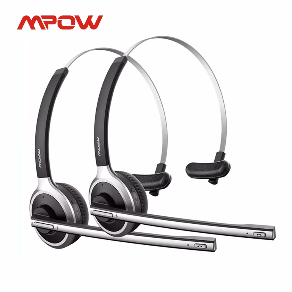 Mpow M5 Oreillette Bluetooth V5.0 sans fil pour chauffeurs routiers avec microphone