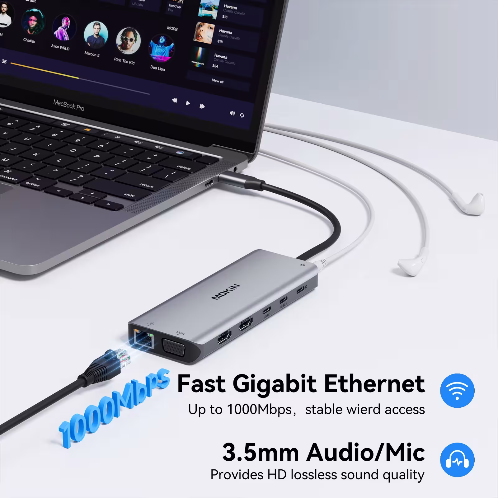 USB Type-C lizdas 14in1