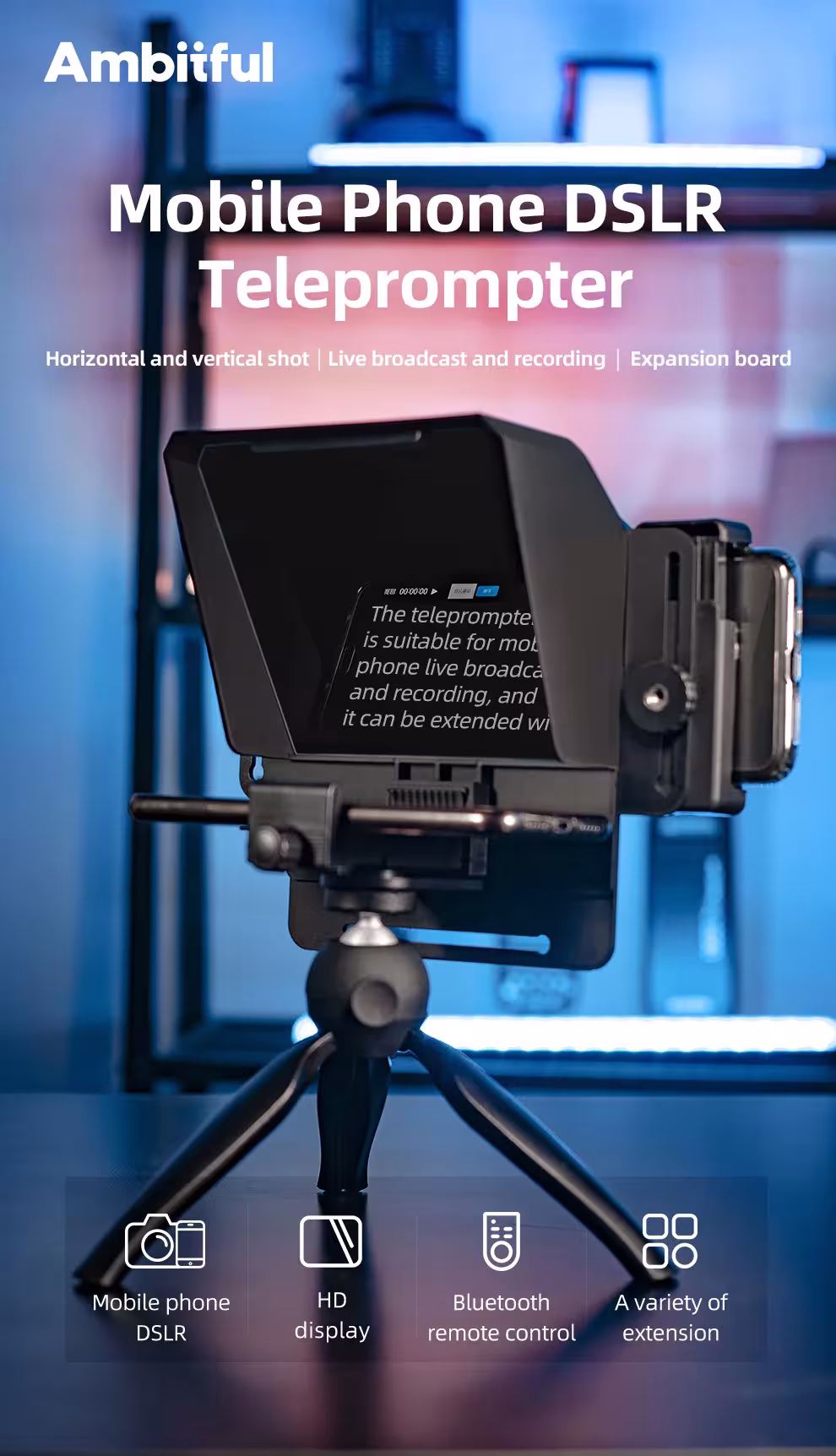 teleprompter for phone