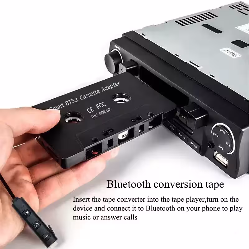 automobilio kasetės adapteris Bluetooth