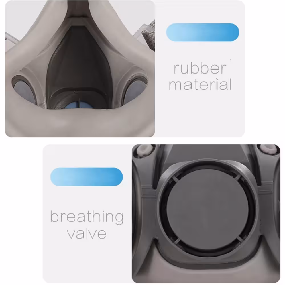 half-face respirator for fumes