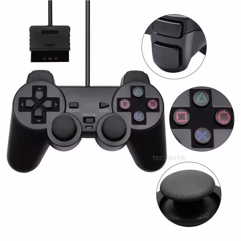 kabelgebundener Controller für PlayStation 2
