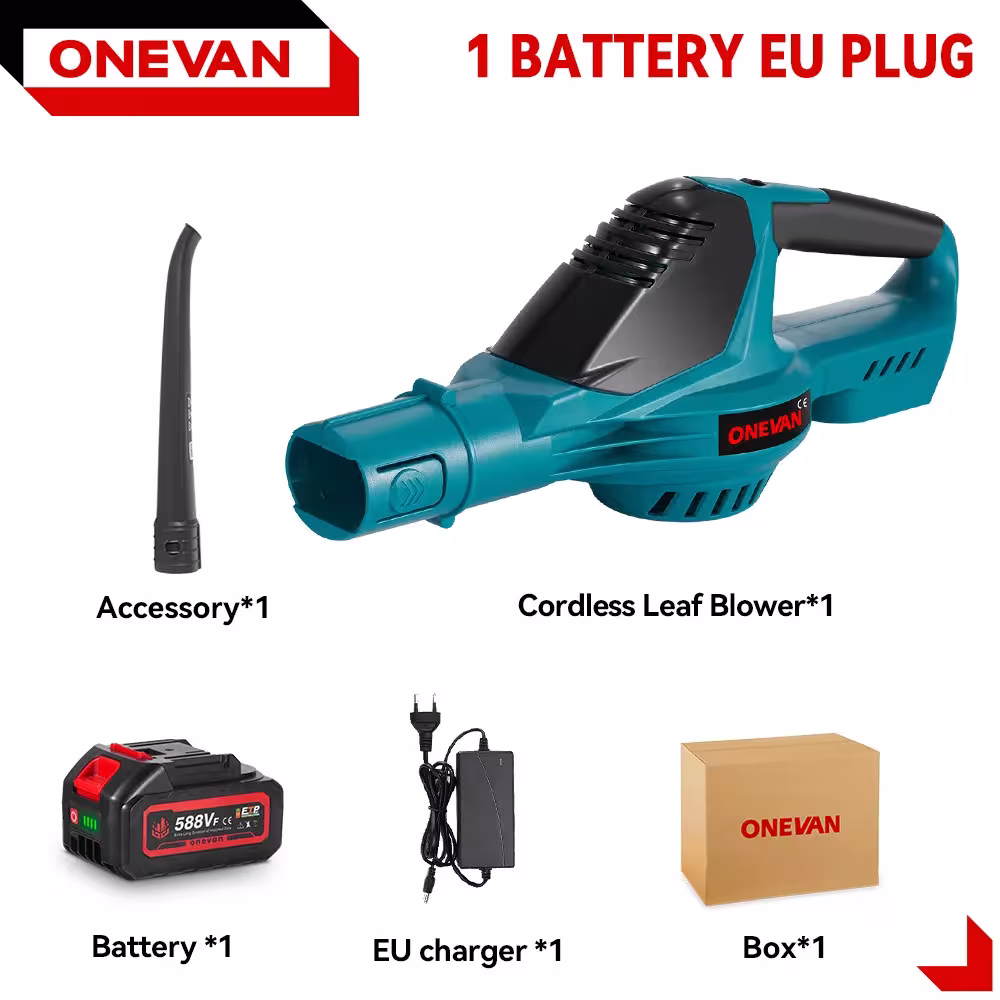 Souffleur d'air électrique sans fil ONEVAN 5500W 46000 tr/min pour batterie Makita 18V