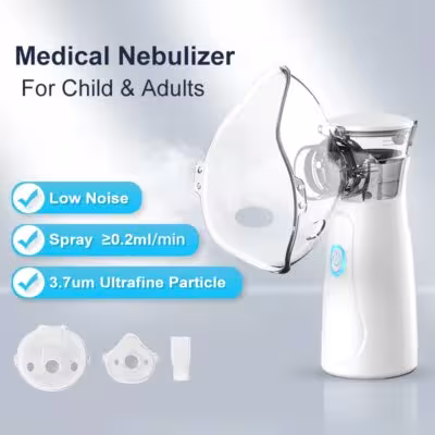 Medicininė nešiojama inhaliatoriaus nebulizeris suaugusiems ir vaikams USB