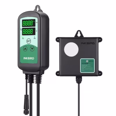 INKBIRD ICC-510 Skaitmeninis CO2 Kontroleris ir Oro Kokybės Monitorius su 2 Išėjimais