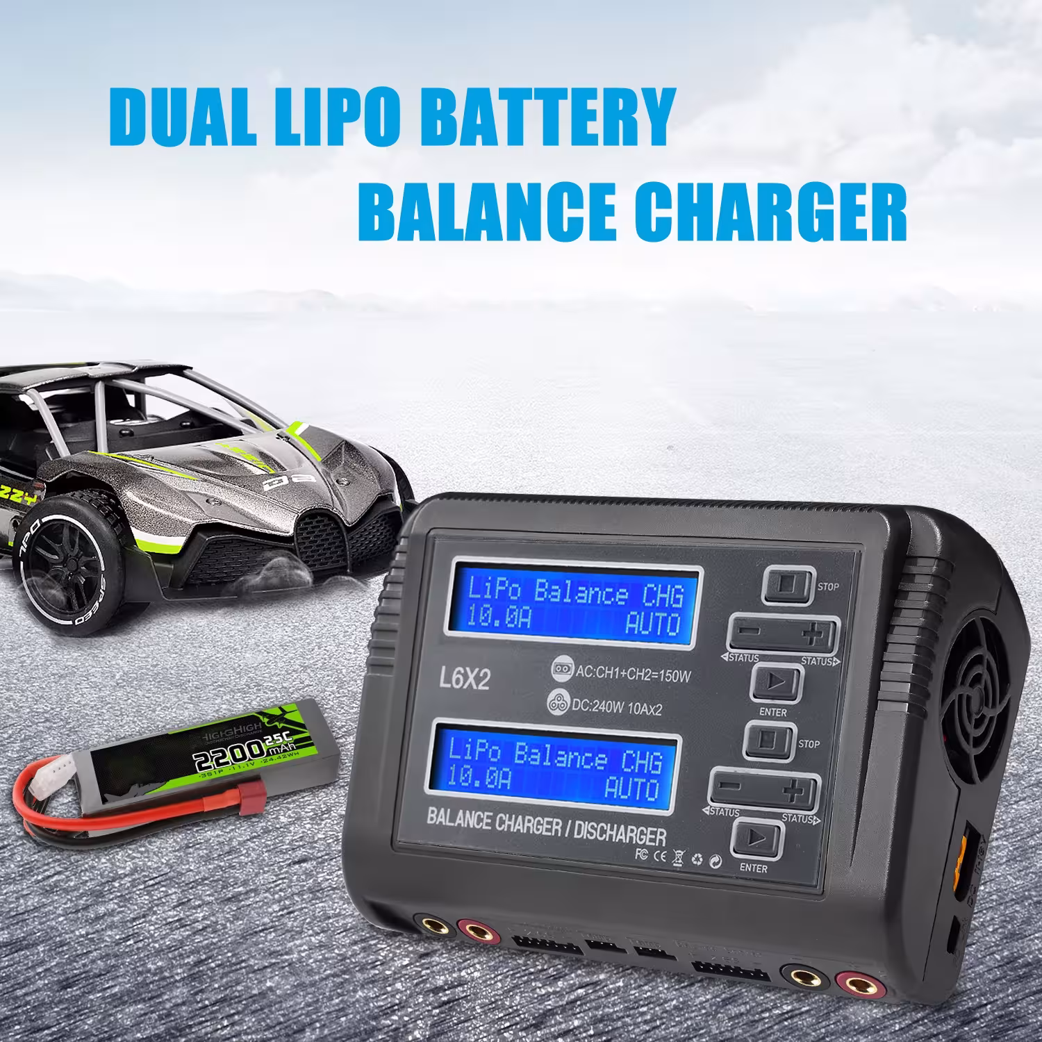 cargador de equilibrio para baterías LiPo