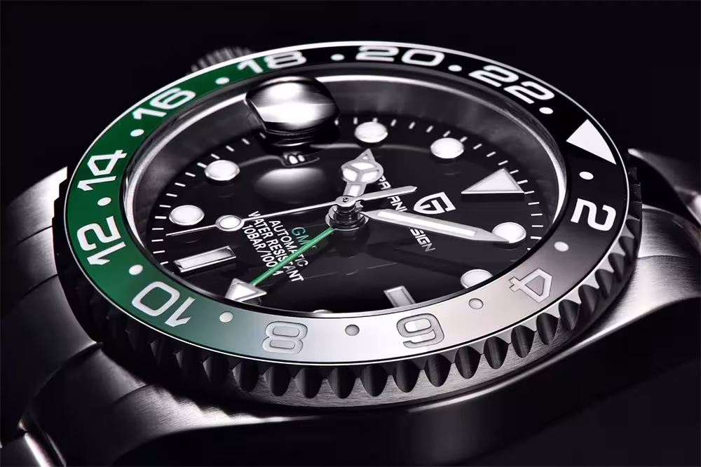 horloge GMT automatique pour hommes