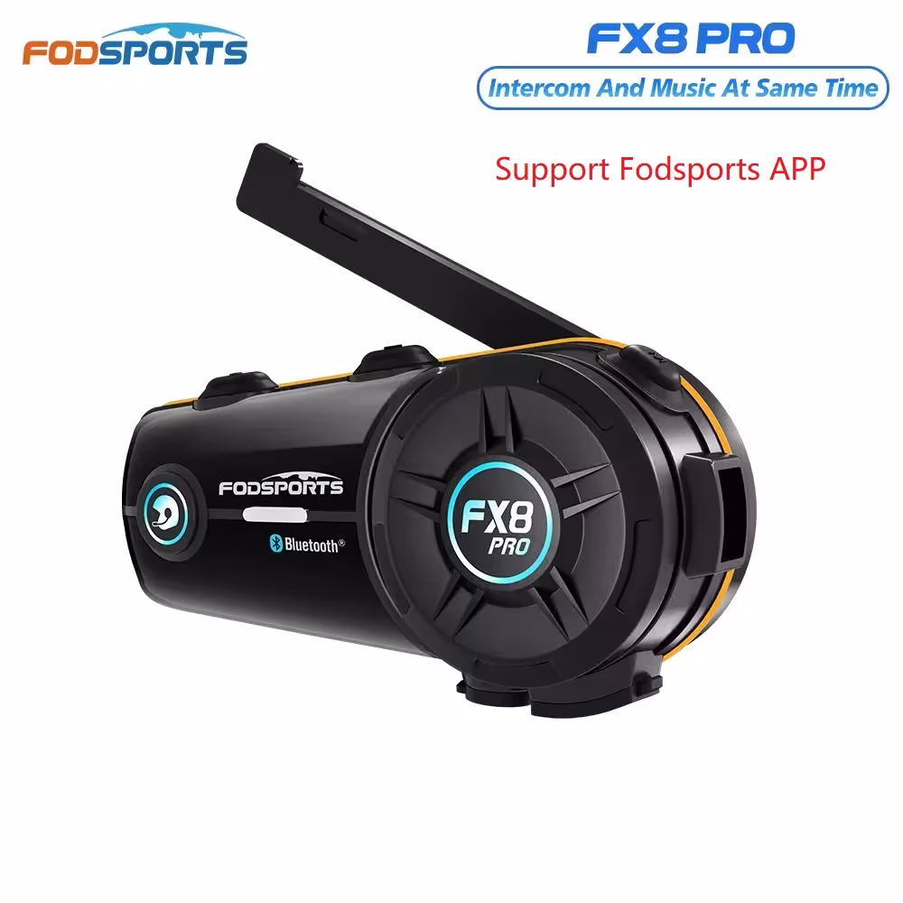 Fodsports FX8 Pro Motorcycle Bluetooth Helmet Headset 8 People 2000M
