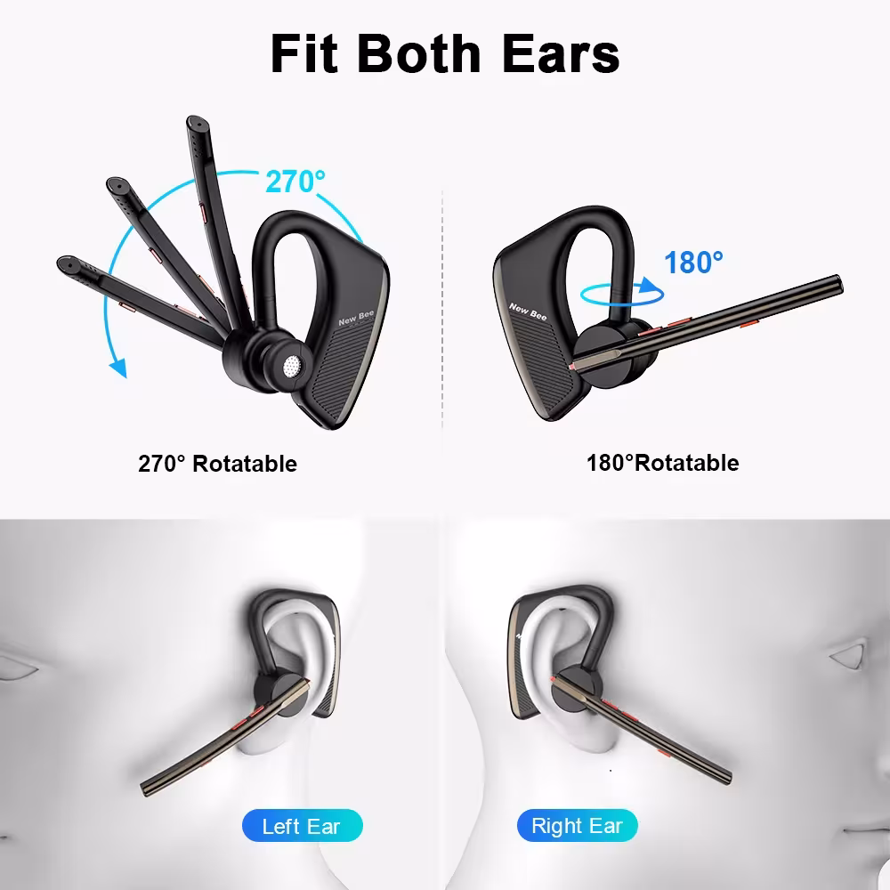auriculares Bluetooth inalámbricos con supresión de ruido