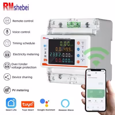 RMshebeiTuya WiFi Smart Circuit Breaker 4P100A Bidirectional Metering