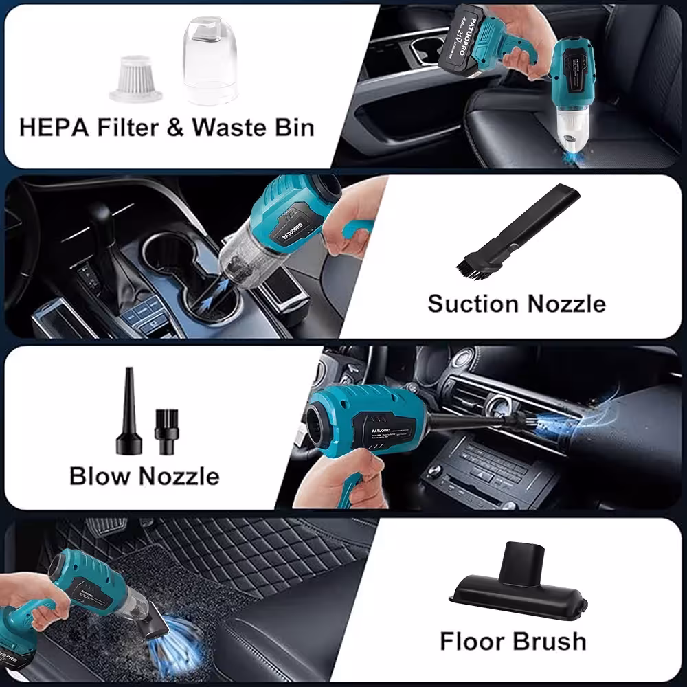 cordless mini car vacuum cleaner
