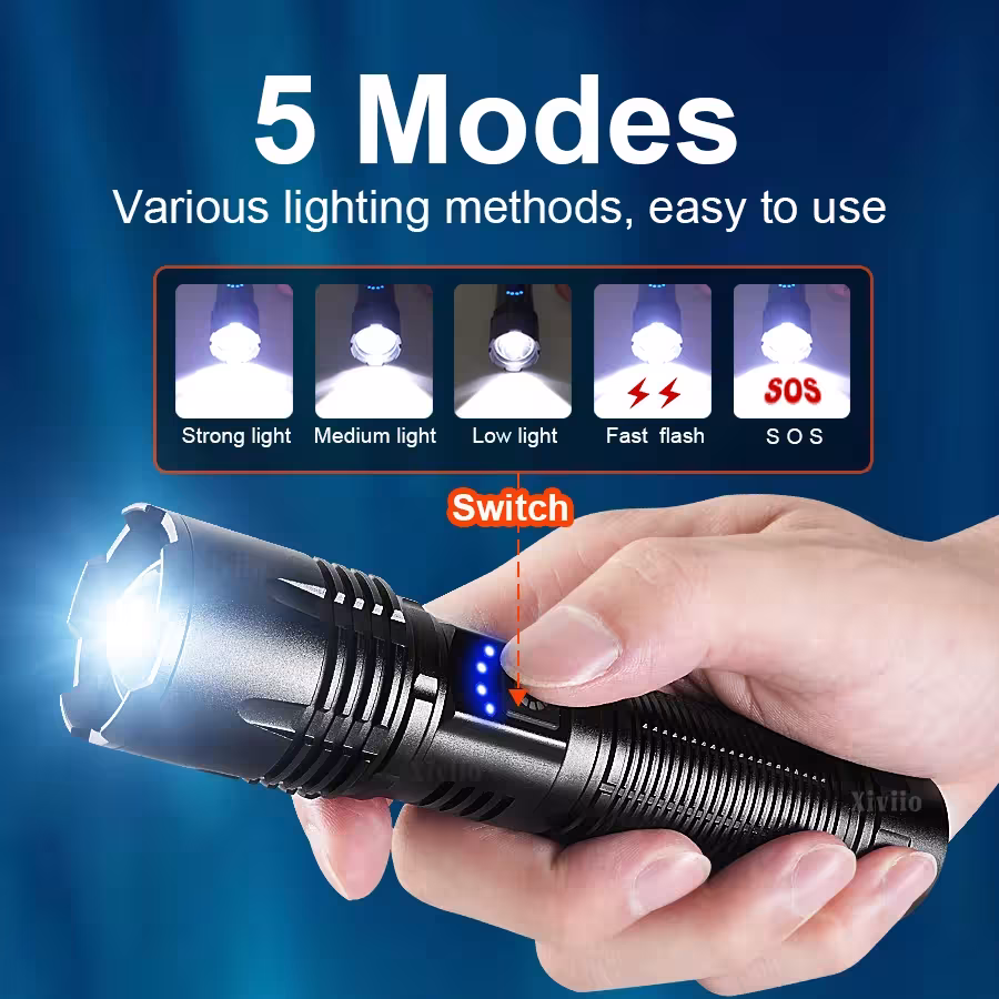 Linterna LED potente