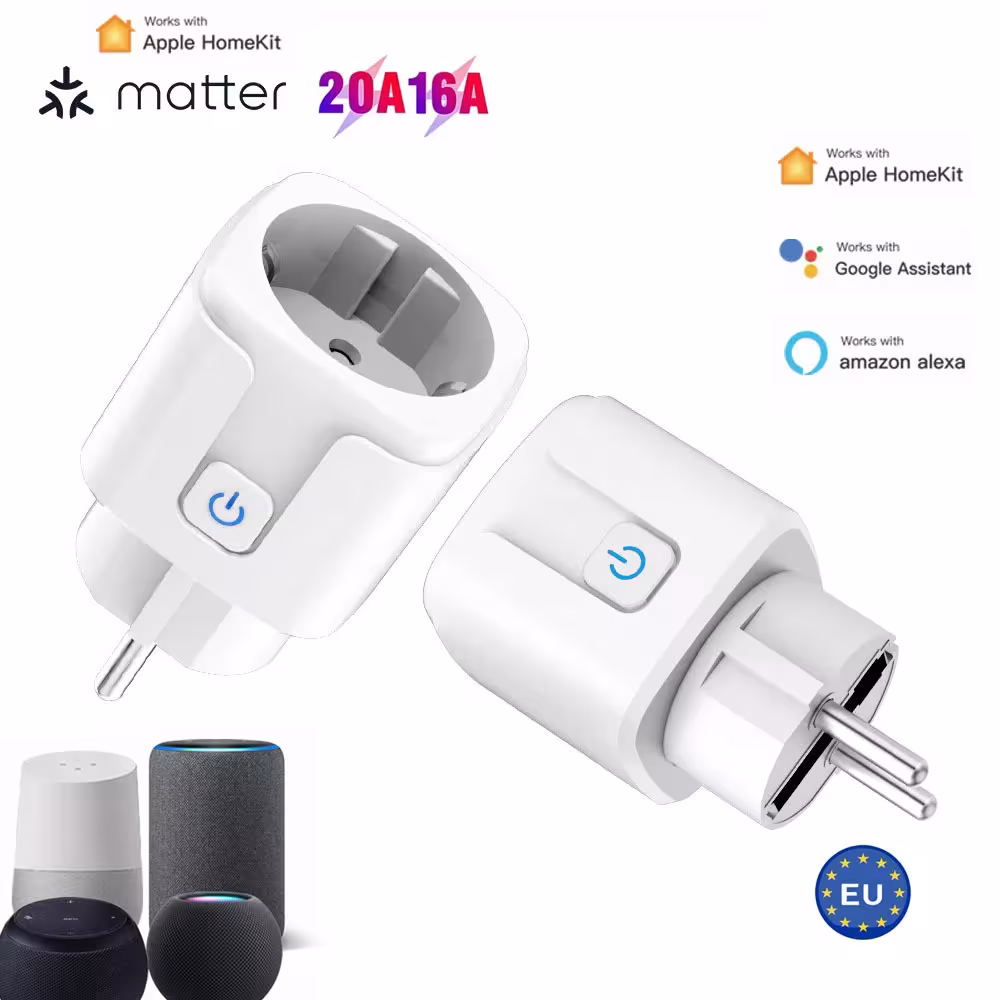 Matter WLAN-Smartstecker 16A/20A EU