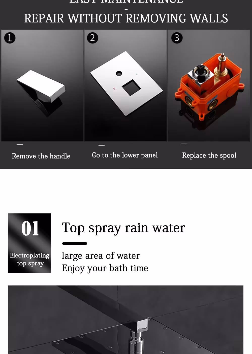 concealed shower system
