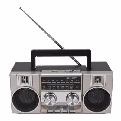 Radio portátil FM AM SW con altavoz Bluetooth y batería de 1200mAh