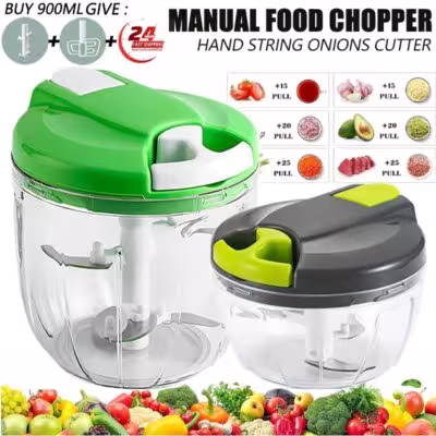Hand meat mill garlic onions vegetable thunder 500ml 900ml