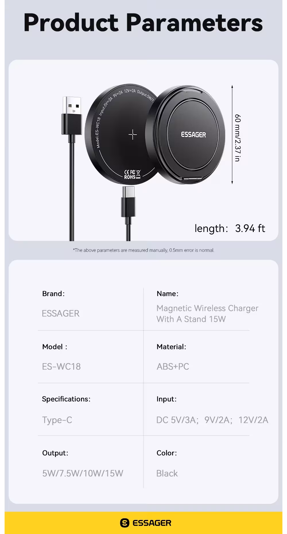 chargeur magnétique sans fil