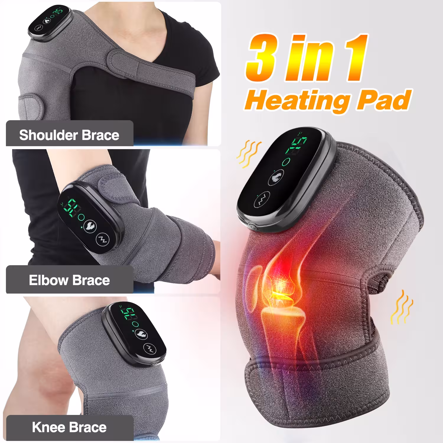 heated knee massage pad