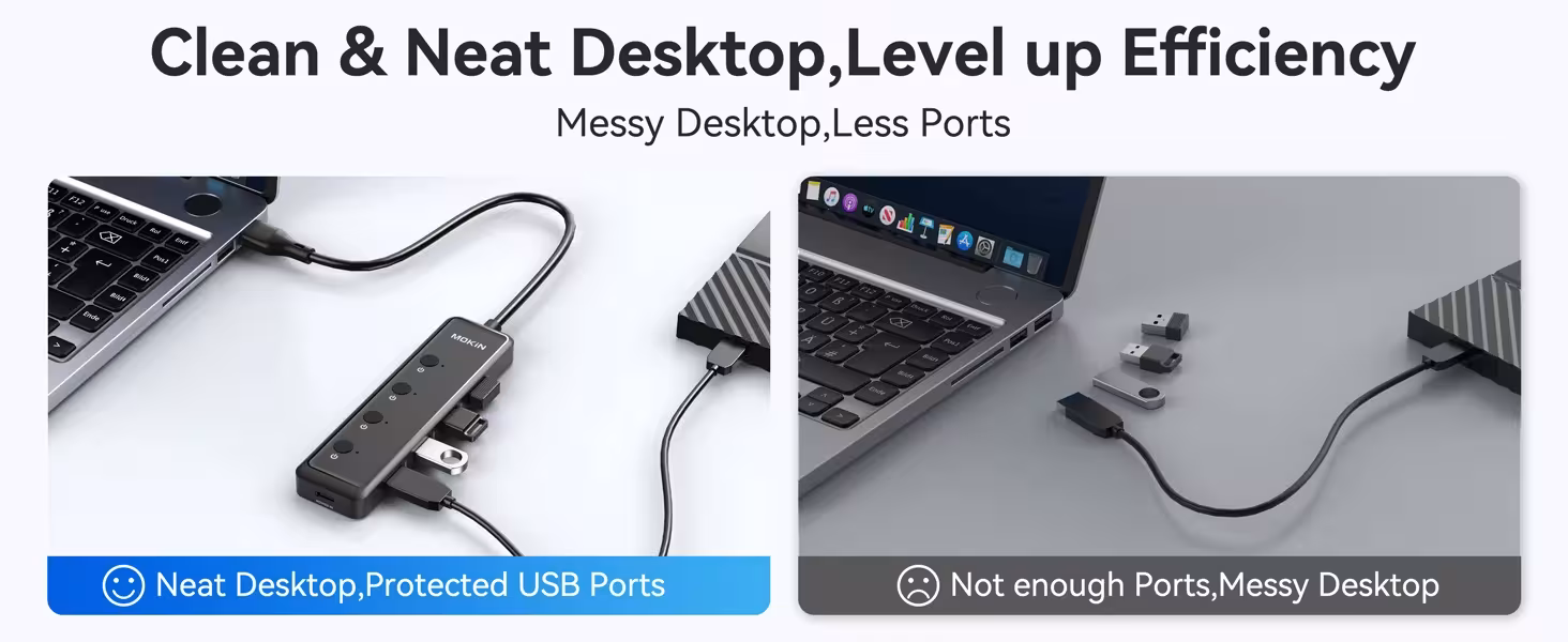 USB-C išplėtimo šalukas 5 prievadai