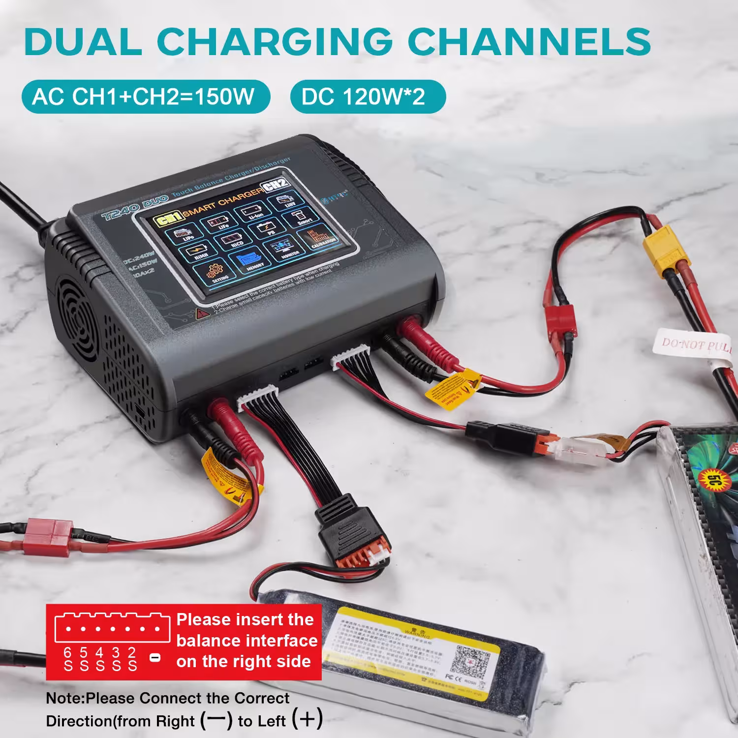 RC įkrautuvas 240W