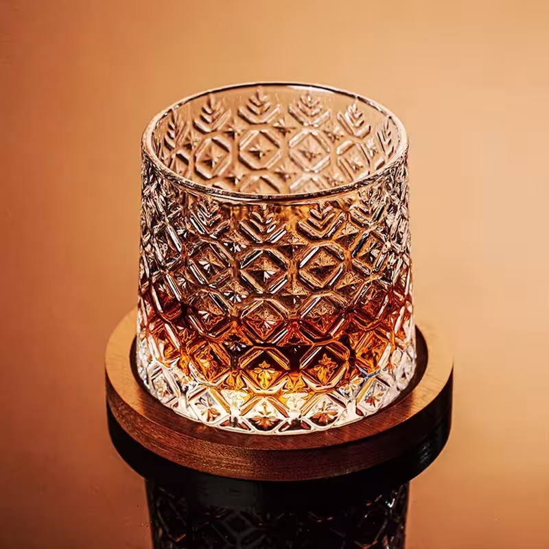 verre de cristal de whisky