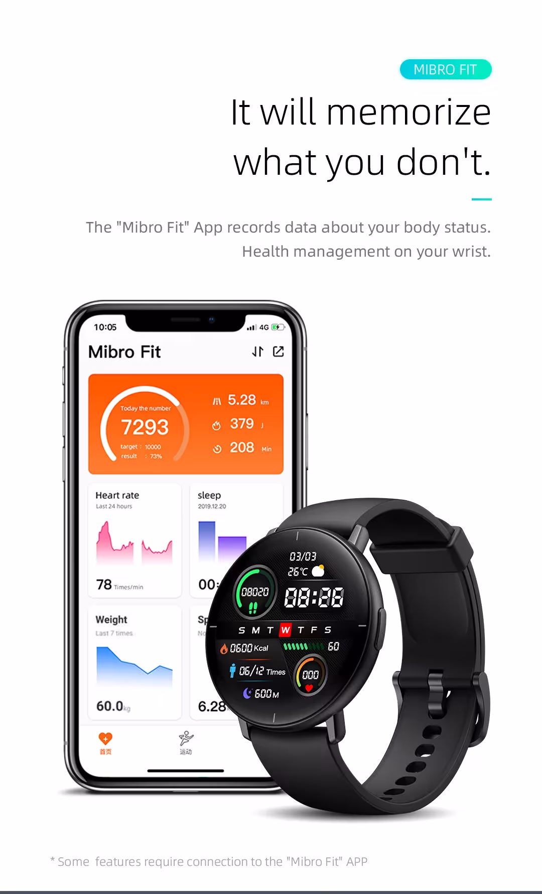 reloj inteligente con AMOLED