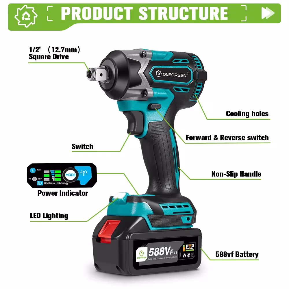 avvitatore a impulsi elettrico 1000 Nm