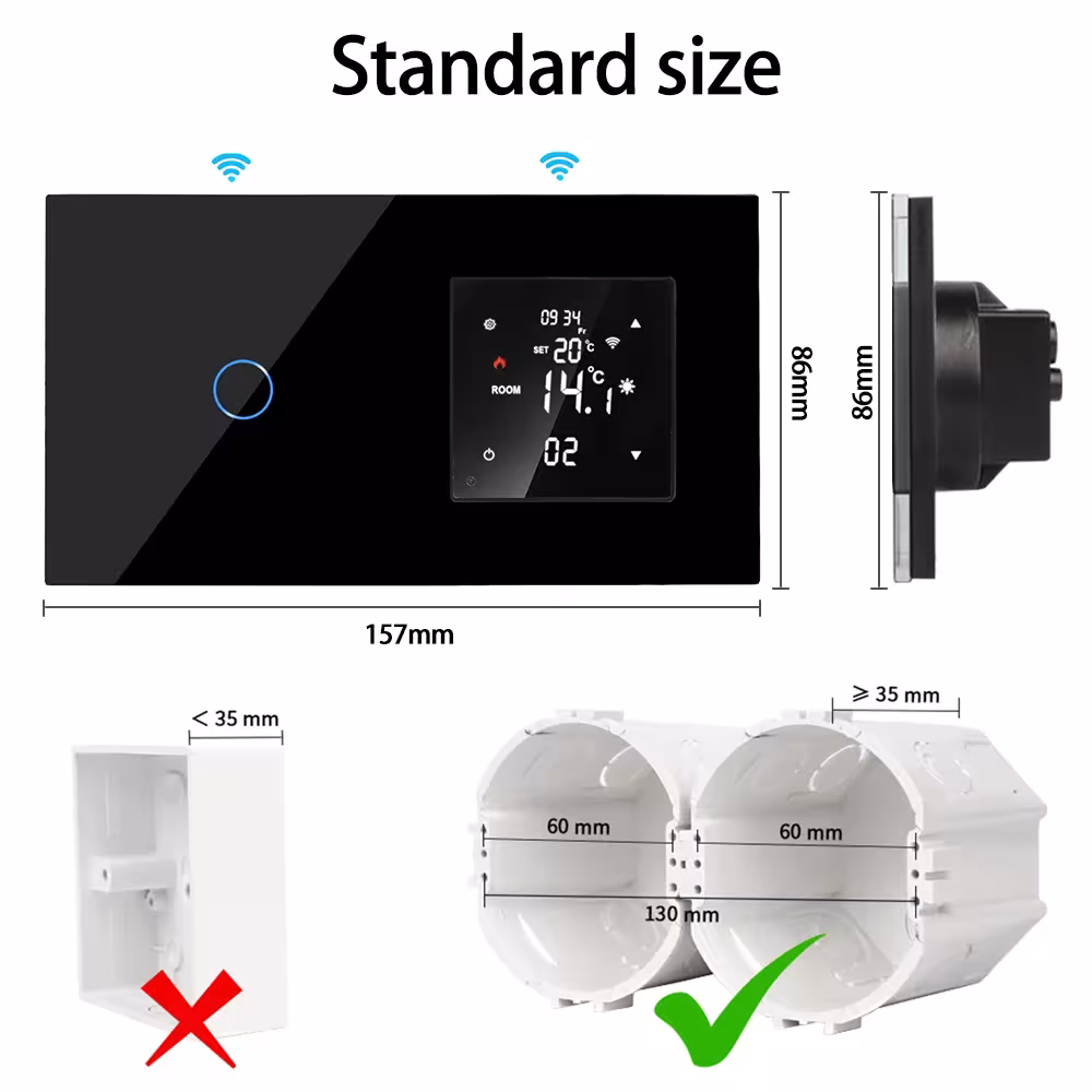 Thermostat intelligent WiFi pour le chauffage