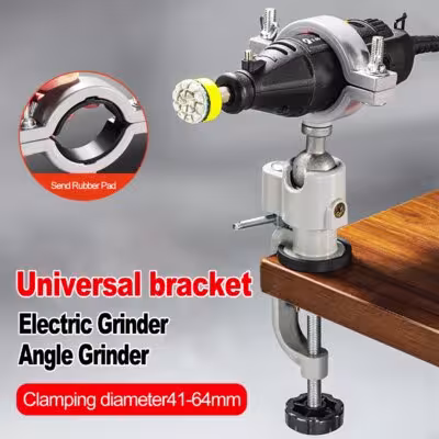 Morsa giratoria de banco con abrazadera de 360° para amoladoras eléctricas y herramientas pequeñas, 125 mm