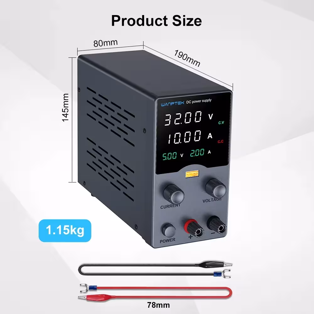 alimentatore CC regolabile